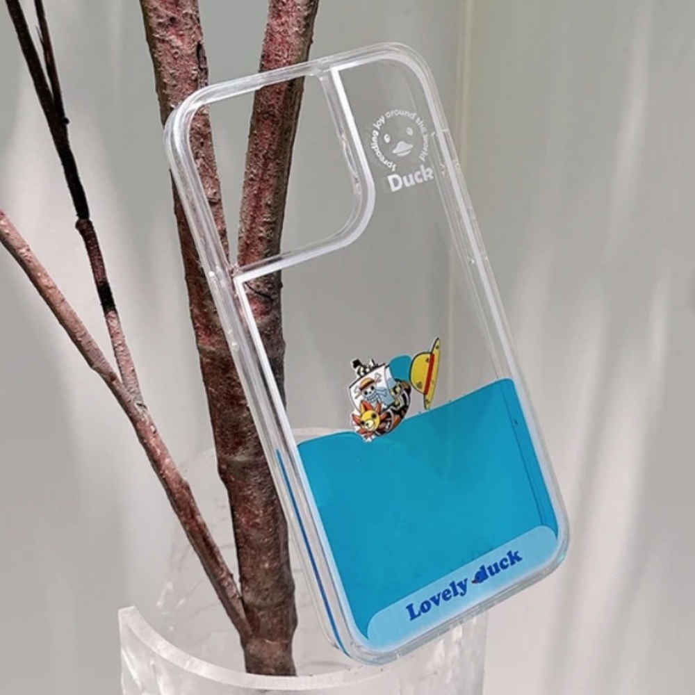 NEW iPhone 13 Pro Phone Case One Piece Going Merry Boat Luffy Hat 3D Water